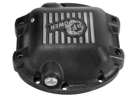 Pro Series Rear Differential Cover Black w/ Machined Fins Jeep Wrangler (TJ/JK) 97-18 Dana 30 aFe Power-2