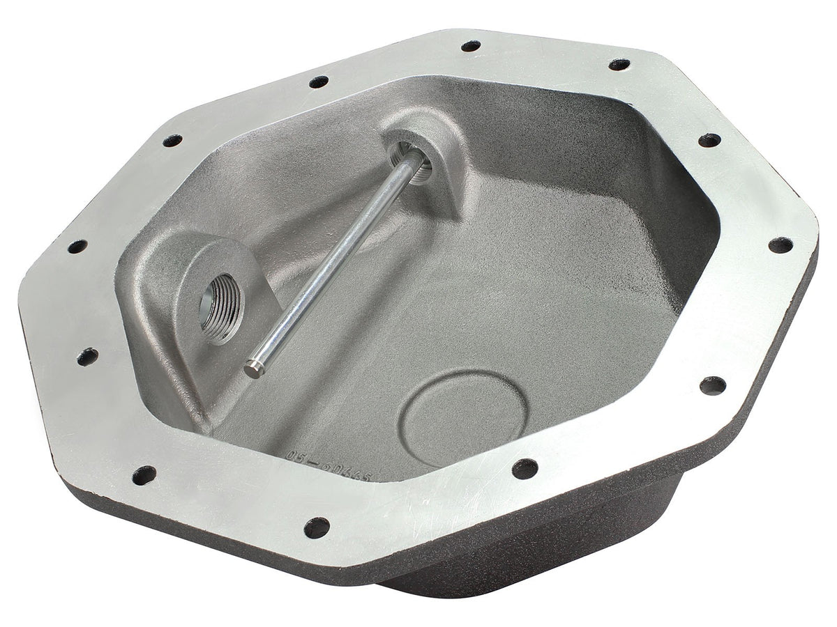 Pro Series Rear Differential Cover Black w/ Machined Fins Dodge 1500 94-18/ Ram EcoDiesel 14-22 (Corporate 9.25-12) aFe Power-1