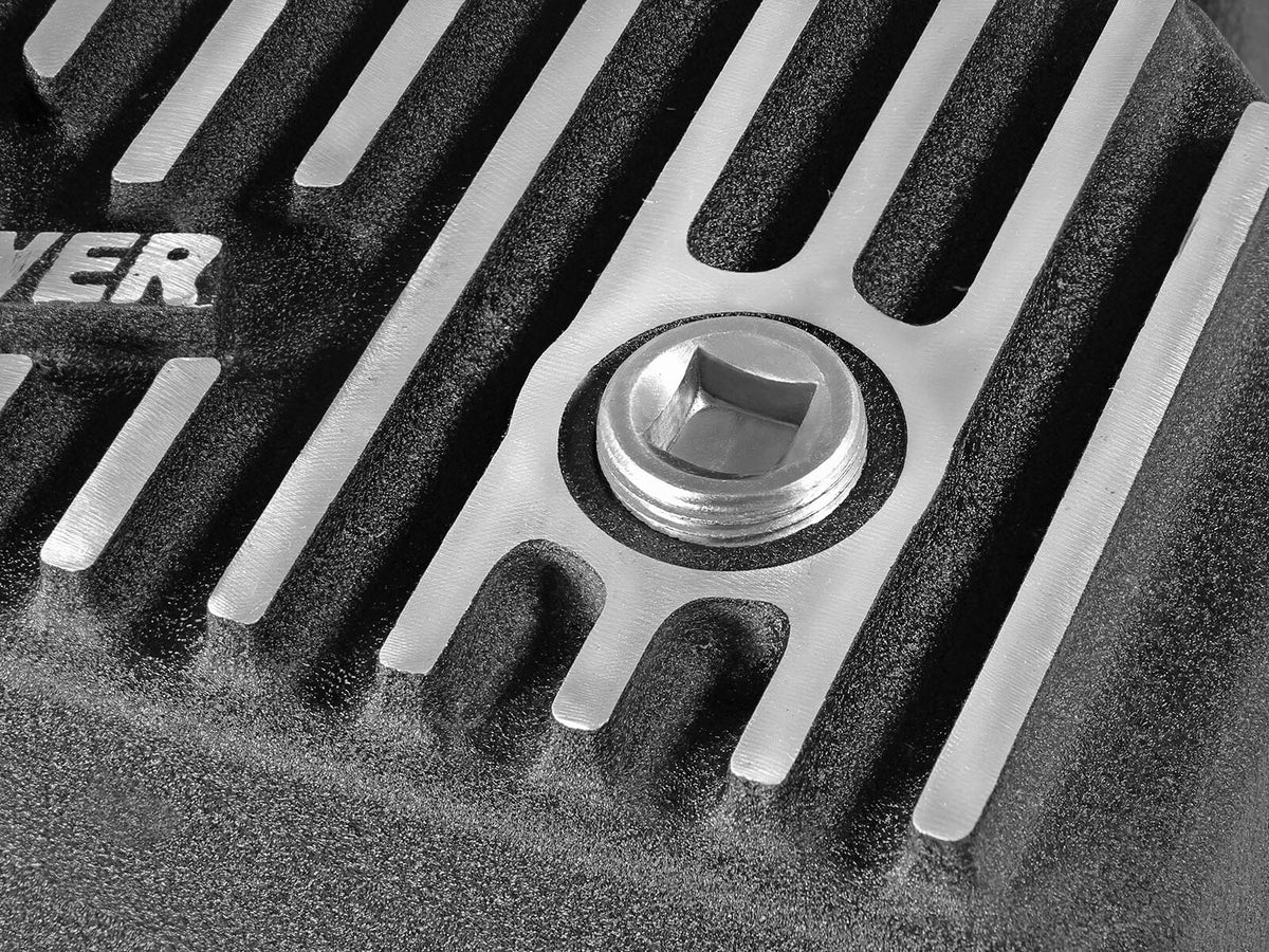 Pro Series Engine Oil Pan Black w/ Machined Fins Dodge Ram 1500 EcoDiesel 14-18 V6-3.0L (td) aFe Power-3