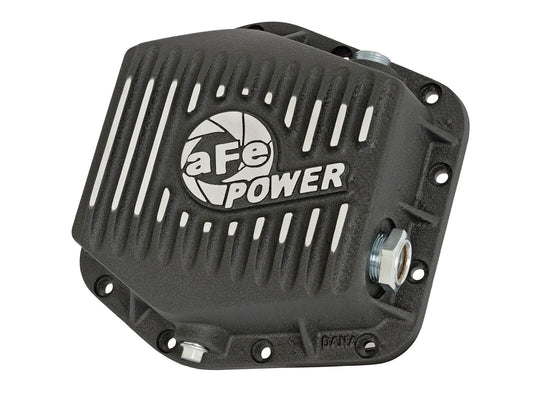 Pro Series Rear Differential Cover Black w/ Machined Fins GM Colorado/Canyon 15-22 L4/V6 (Dana M220-12) aFe Power