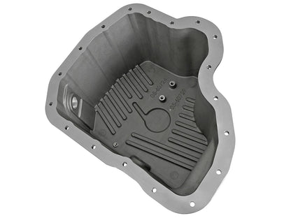 Pro Series Engine Oil Pan Black w/ Machined Fins GM Diesel Trucks 11-16 V8-6.6L (td) Lml aFe Power-7
