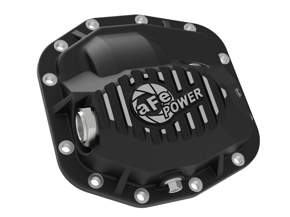 Pro Series Front Differential Cover Black w/ Oil Jeep Wrangler (Jl) 18-23 L4-2.0L (t)/ V6-3.6L (Dana M186) aFe Power-1