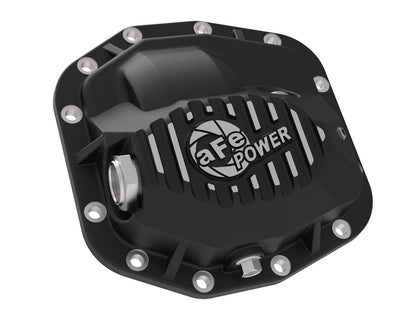 Pro Series Front Differential Cover Black w/ Oil Jeep Wrangler (Jl) 18-23 L4-2.0L (t)/ V6-3.6L (Dana M186) aFe Power-1