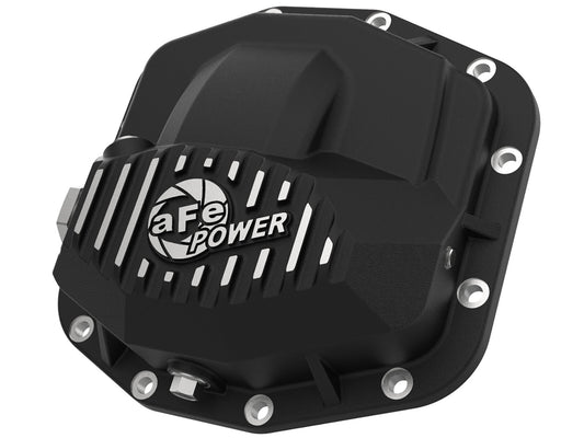 Pro Series Front Differential Cover Black Finish w/ Machined Fins Jeep Wrangler (Jl) 18-23/ Gladiator (Jt) 20-23 (Dana M210) aFe Power