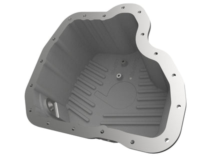 Pro Series Engine Oil Pan Black w/ Machined Fins GM Diesel Trucks 11-16 V8-6.6L (td) Lml aFe Power-2