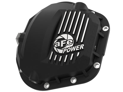 Pro Series Dana 60 Front Differential Cover Black w/ Machined Fins Ford F-250/F-350 99-23 (Dana 50 / Dana 60 / Dana 61 Axles) aFe Power