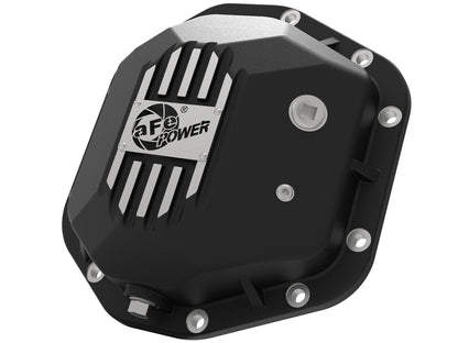 Pro Series Dana 44 Rear Differential Cover Black w/ Machined Fins Jeep Wrangler (TJ/JK) 97-18 aFe Power