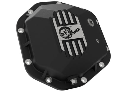 Pro Series Dana 44 Rear Differential Cover Black w/ Machined Fins Jeep Wrangler (TJ/JK) 97-18 aFe Power-1