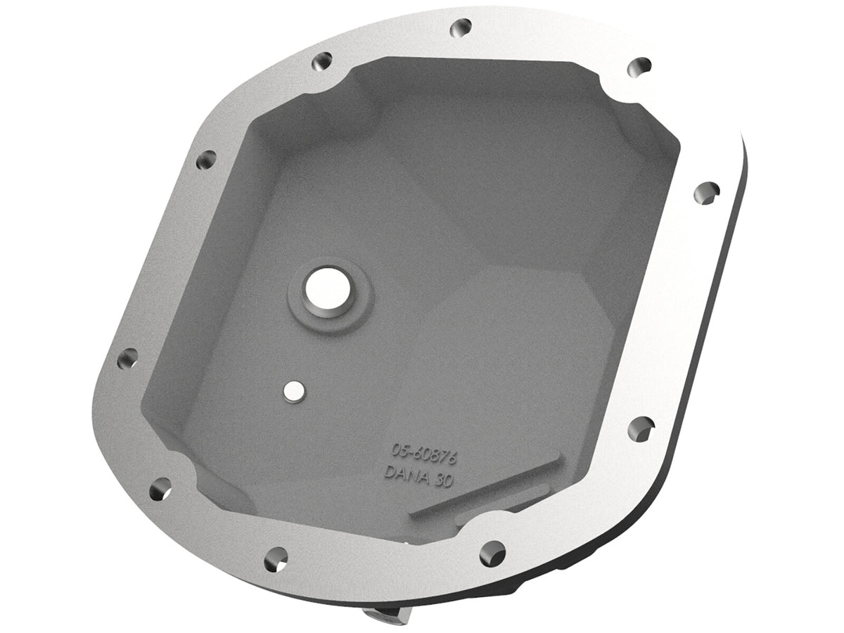 Pro Series Dana 30 Front Differential Cover Black w/ Machined Fins Jeep Wrangler (TJ/JK) 97-18 aFe Power-2