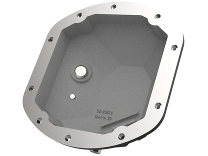 Pro Series Dana 30 Front Differential Cover Black w/ Machined Fins Jeep Wrangler (TJ/JK) 97-18 aFe Power-2
