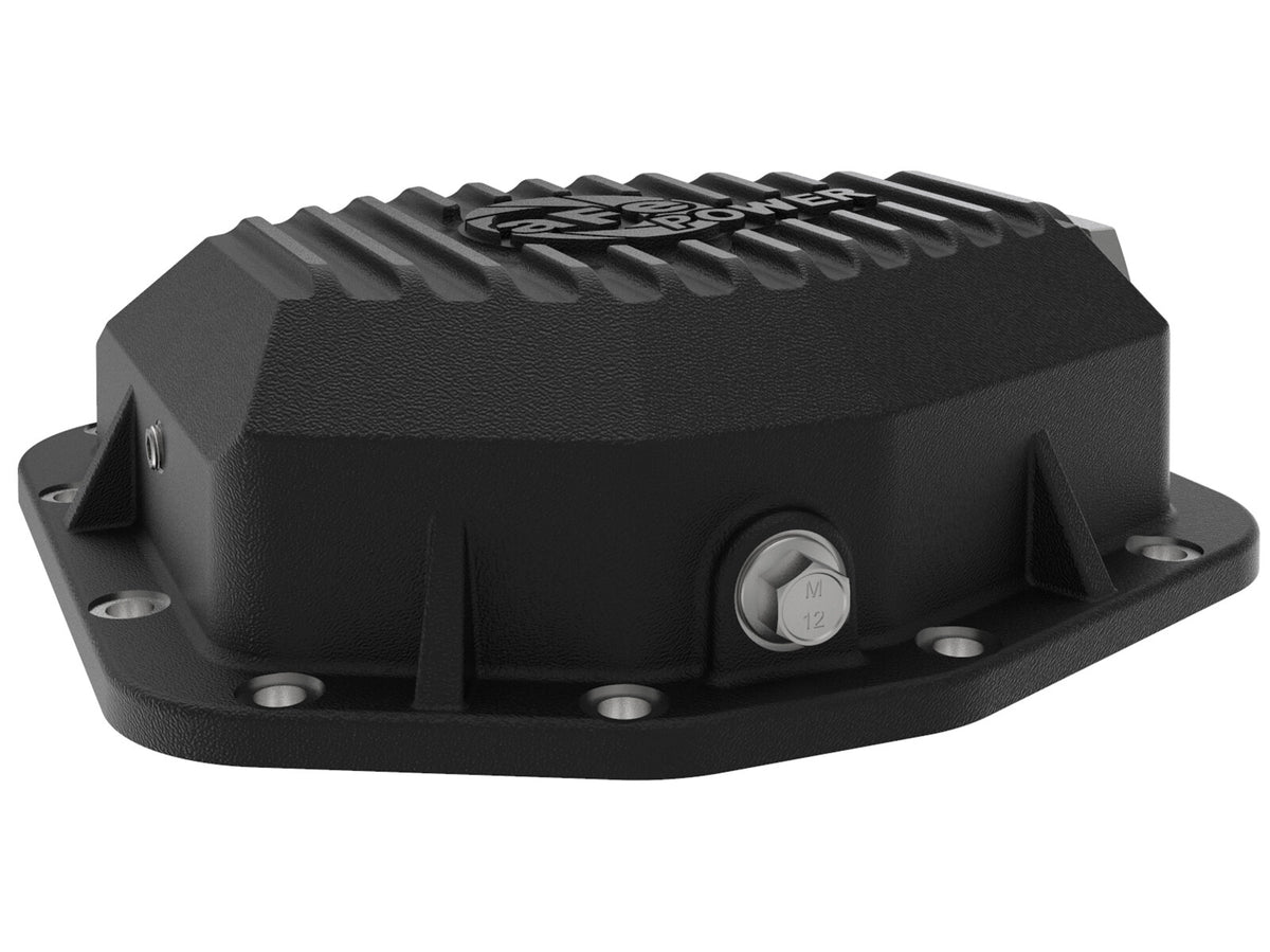 Pro Series Rear Differential Cover Black w/ Machined Fins Ford Ranger 19-23 L4-2.3L (t) (Dana M220) aFe Power-4