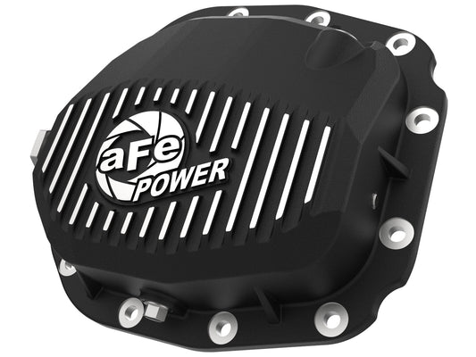 Pro Series Rear Differential Cover Black w/ Machined Fins Ford F-150 15-23 (Super 8.8-12) aFe Power