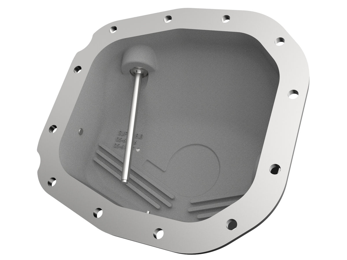 Pro Series Rear Differential Cover Black w/ Machined Fins Ford F-150 15-23 (Super 8.8-12) aFe Power-2