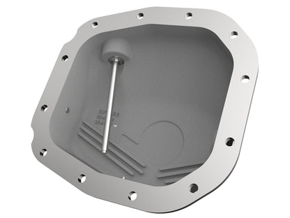 Pro Series Rear Differential Cover Black w/ Machined Fins Ford F-150 15-23 (Super 8.8-12) aFe Power-2