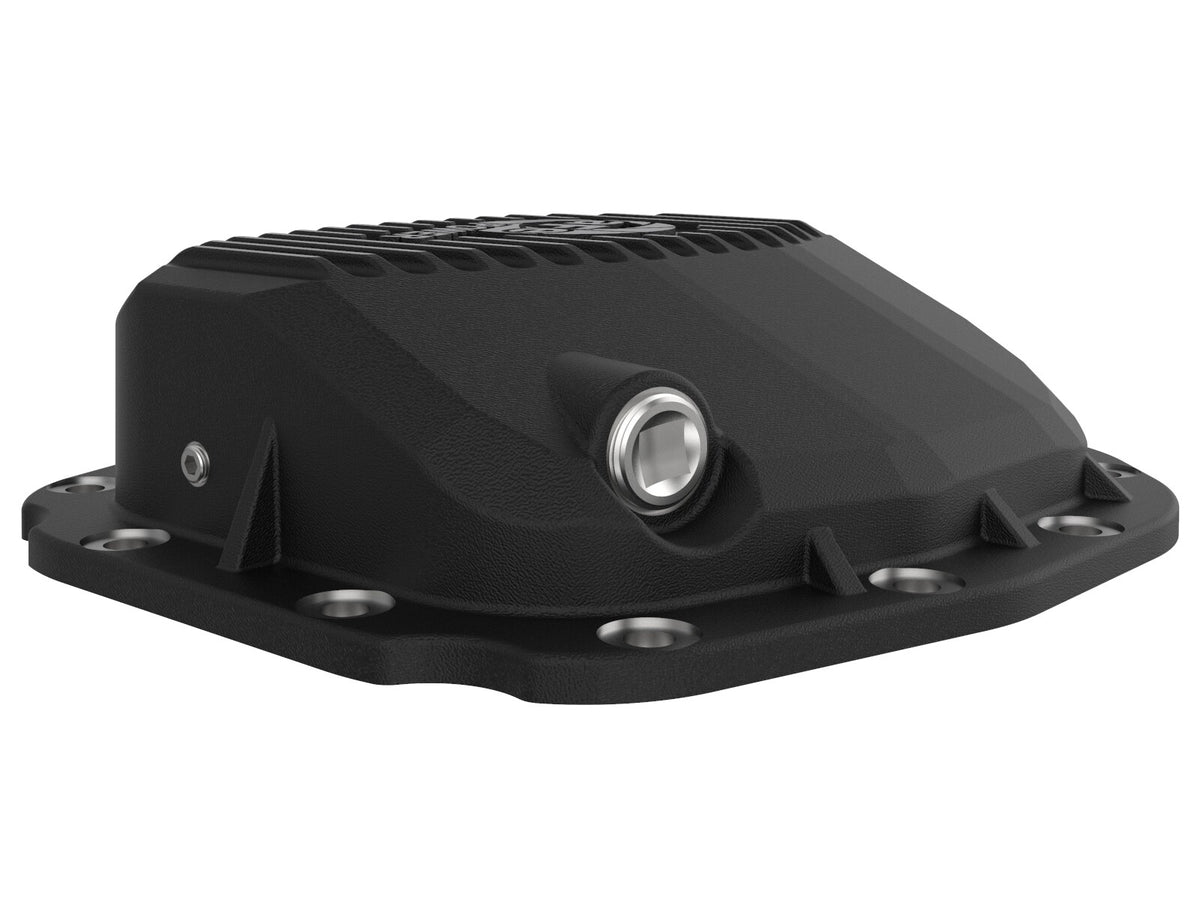 Pro Series Rear Differential Cover Black w/ Machined Fins Ford F-150 15-23 (Super 8.8-12) aFe Power-3
