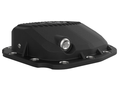 Pro Series Rear Differential Cover Black w/ Machined Fins Ford F-150 15-23 (Super 8.8-12) aFe Power-3