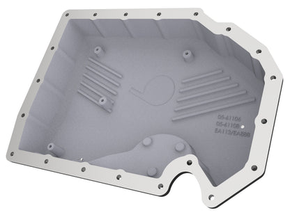 Pro Series Engine Oil Pan Black w/ Machined Fins VW Cars 05-21 L4-1.8/2.0L aFe Power-2