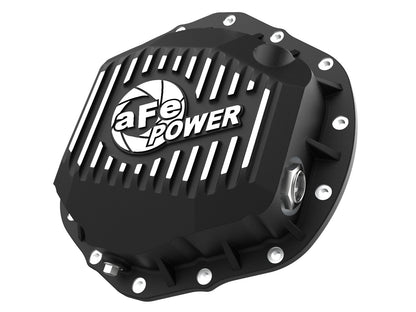 Pro Series Rear Differential Cover Black w/ Machined Fins GM Trucks 20-23 V8-6.6L (Aam 11.5/12.0-14) aFe Power