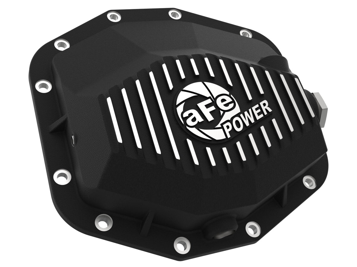 Pro Series Rear Differential Cover Black w/ Machined Fins Ram 1500 Trx 21-24/1500 Rho 25-26 aFe Power-2