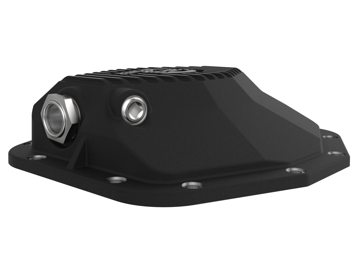 Pro Series Rear Differential Cover Black w/ Machined Fins Ram 1500 Trx 21-24/1500 Rho 25-26 aFe Power-3