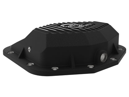 Pro Series Rear Differential Cover Black w/ Machined Fins Ram 1500 Trx 21-24/1500 Rho 25-26 aFe Power-4