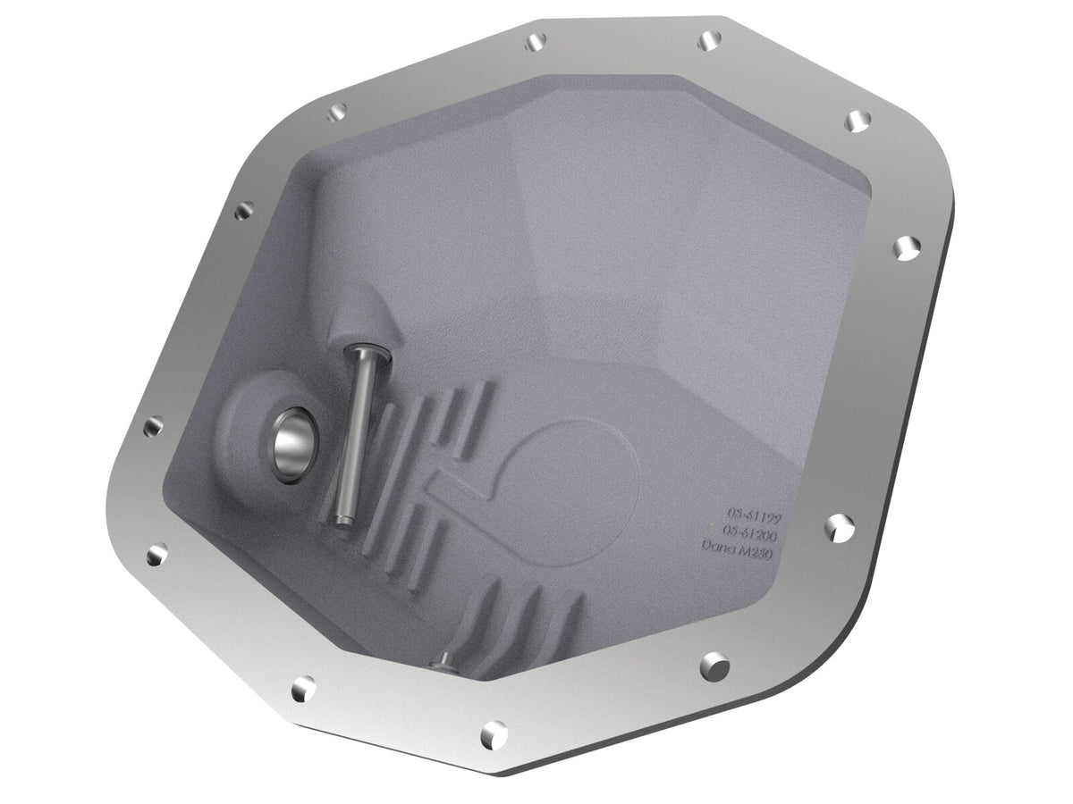 Pro Series Rear Differential Cover Black w/ Machined Fins Ram 1500 Trx 21-24/1500 Rho 25-26 aFe Power-5