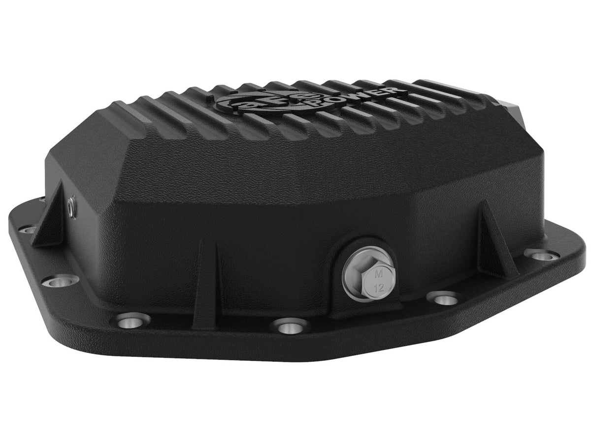 Pro Series Rear Differential Cover Black w/ Machined Fins Ford Bronco 21-23 L4-2.3L (t)/V6-2.7L (t) (Dana M220) aFe Power-4