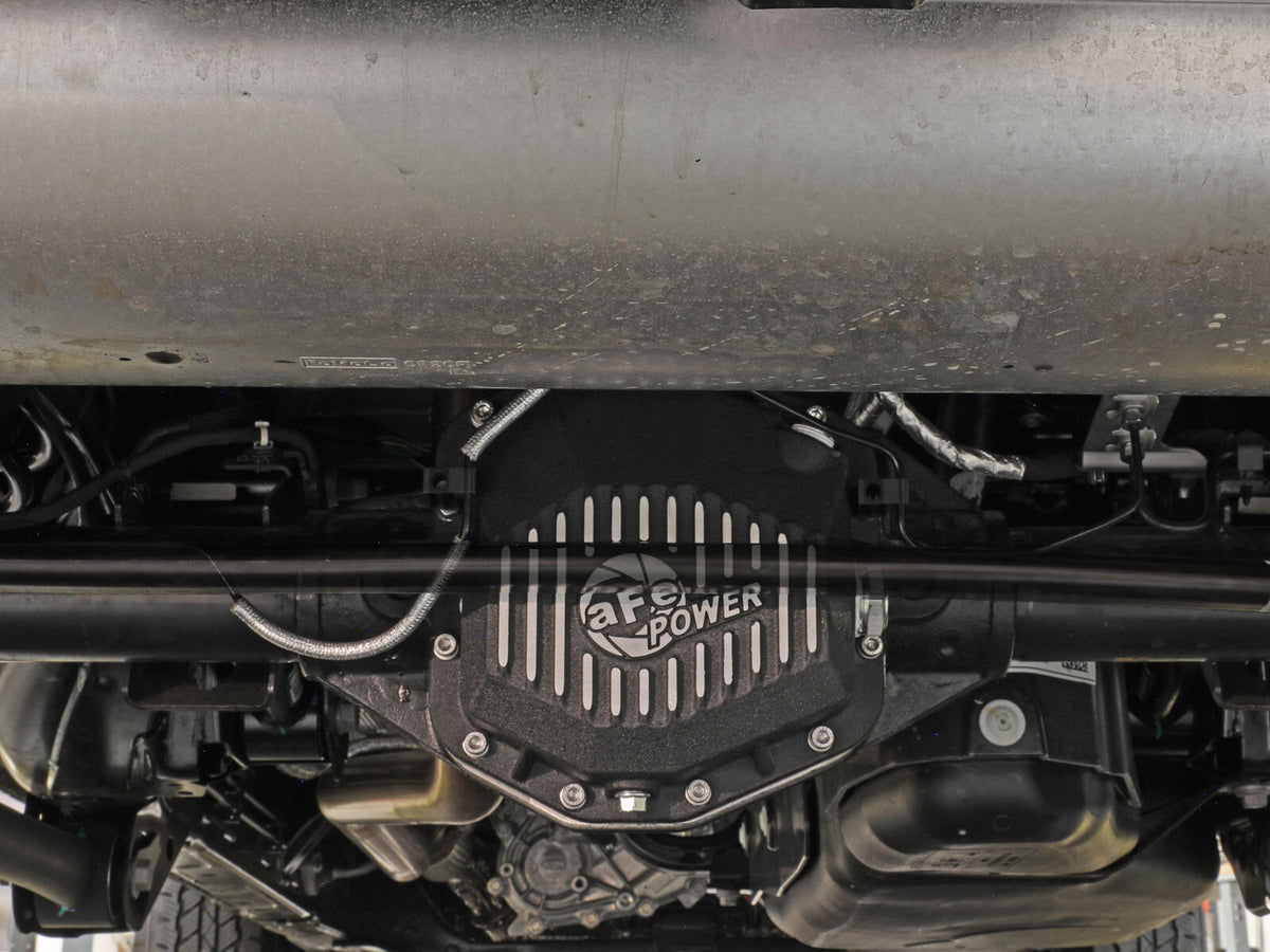 Pro Series Rear Differential Cover Black w/ Machined Fins Ford Bronco 21-23 L4-2.3L (t)/V6-2.7L (t) (Dana M220) aFe Power-5