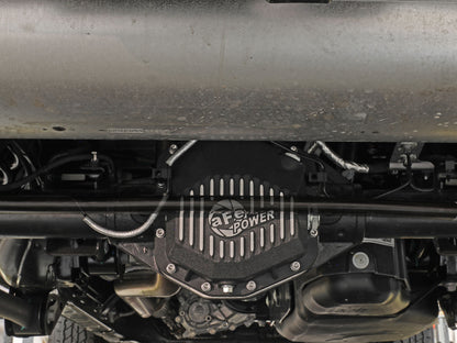Pro Series Rear Differential Cover Black w/ Machined Fins Ford Bronco 21-23 L4-2.3L (t)/V6-2.7L (t) (Dana M220) aFe Power-5