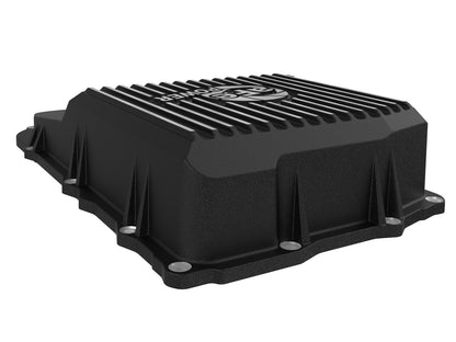 Pro Series Transmission Pan Black w/ Machined Fins Jeep Wrangler (Jl) 18-25 (850RE/8HP70/8HP75 Transmission) aFe Power-3
