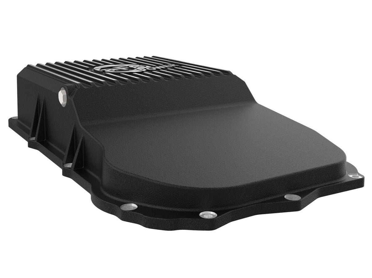 Pro Series Transmission Pan Black w/ Machined Fins Jeep Wrangler (Jl) 18-25 (850RE/8HP70/8HP75 Transmission) aFe Power-4