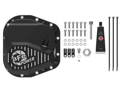 Pro Series 9.75 Rear Differential Cover Black w/ Machined Fins Ford F-150/Raptor 97-23 (9.75-12) aFe Power-1