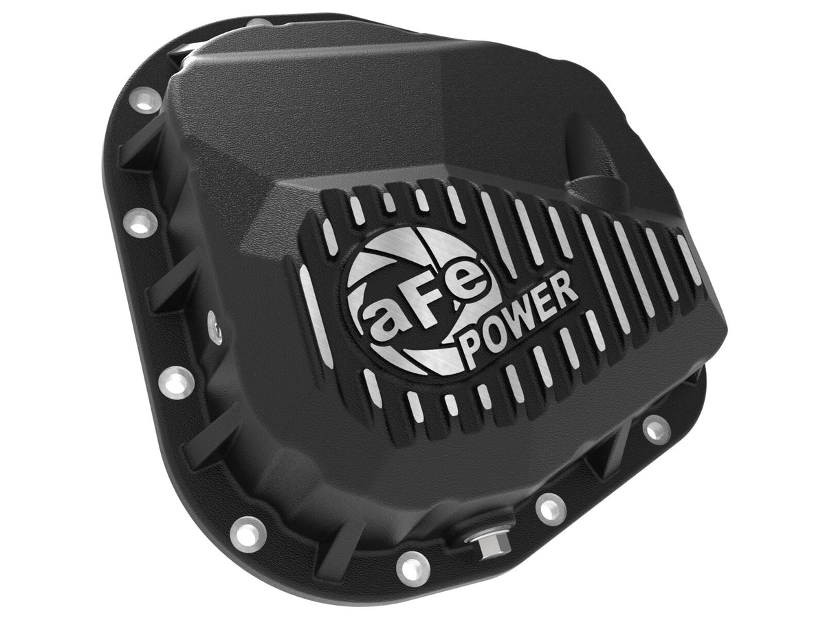 Pro Series 9.75 Rear Differential Cover Black w/ Machined Fins Ford F-150/Raptor 97-23 (9.75-12) aFe Power-2