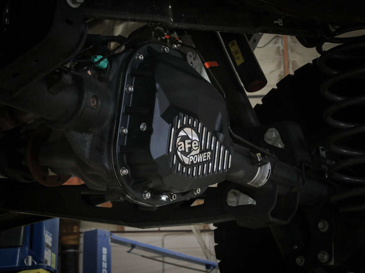 Pro Series 9.75 Rear Differential Cover Black w/ Machined Fins Ford F-150/Raptor 97-23 (9.75-12) aFe Power-6