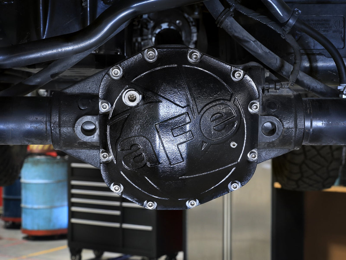 Pro Series Rear Differential Cover Black Jeep Wrangler (Jl) 18-26 L4-2.0L (t)/ V6-3.6L (Dana M220) aFe Power-3