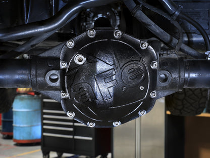 Pro Series Rear Differential Cover Black Jeep Wrangler (Jl) 18-26 L4-2.0L (t)/ V6-3.6L (Dana M220) aFe Power-3