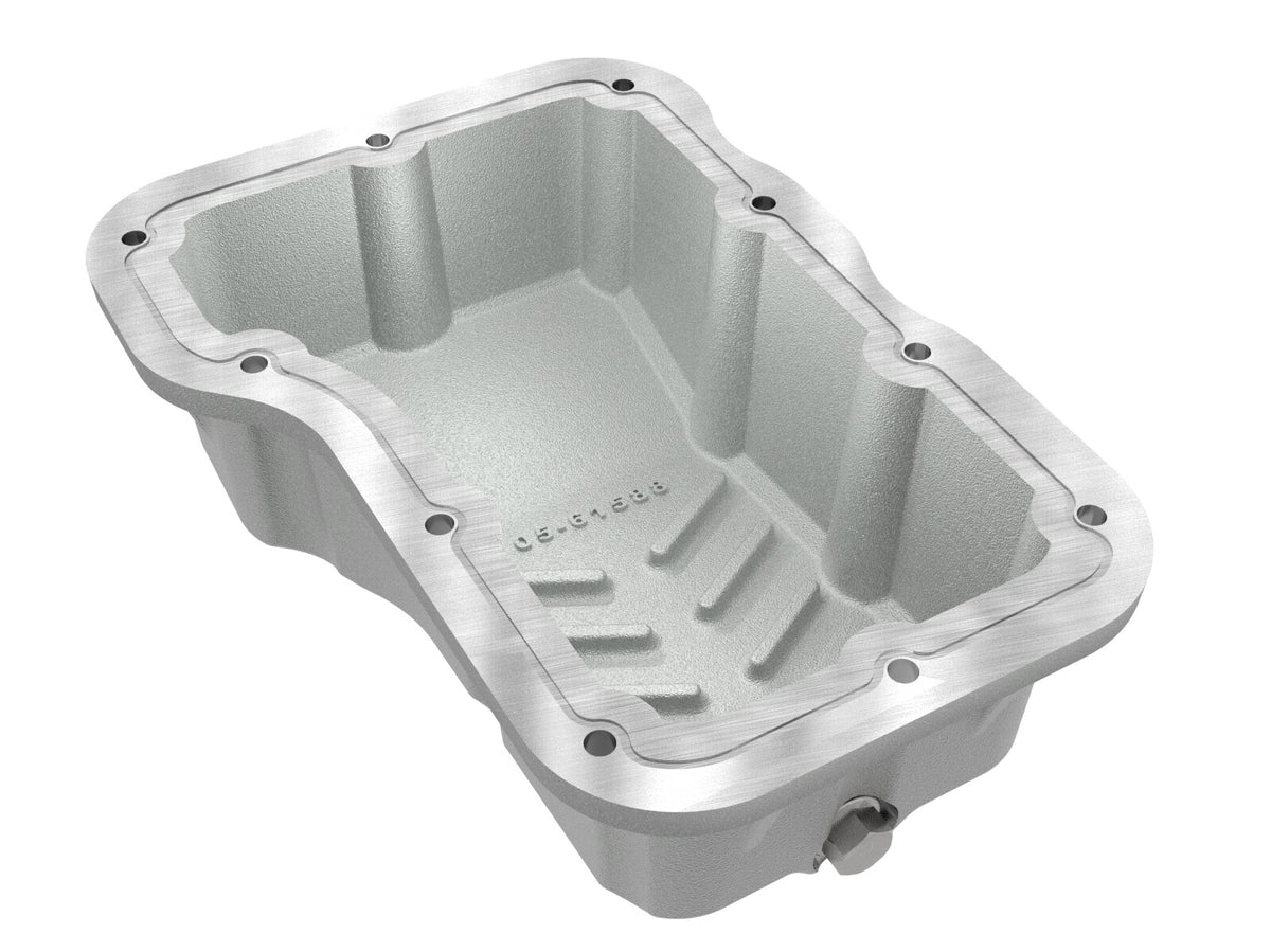 Street Series Engine Oil Pan Raw w/ Machined Fins Jeep Wrangler (Jl) 18-26 L4-2.0L (t) aFe Power-2