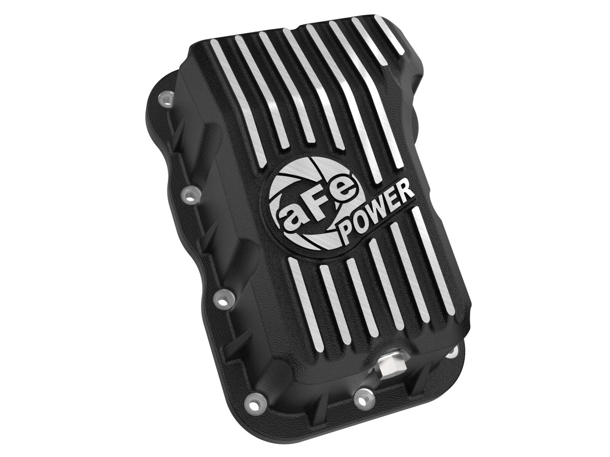 Pro Series Engine Oil Pan Black w/ Machined Fins Jeep Wrangler (Jl) 18-26 L4-2.0L (t) aFe Power-1