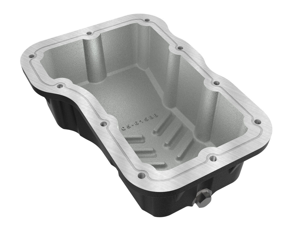 Pro Series Engine Oil Pan Black w/ Machined Fins Jeep Wrangler (Jl) 18-26 L4-2.0L (t) aFe Power-2