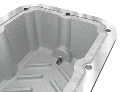 Pro Series Engine Oil Pan Black w/ Machined Fins Jeep Wrangler (Jl) 18-26 L4-2.0L (t) aFe Power-3