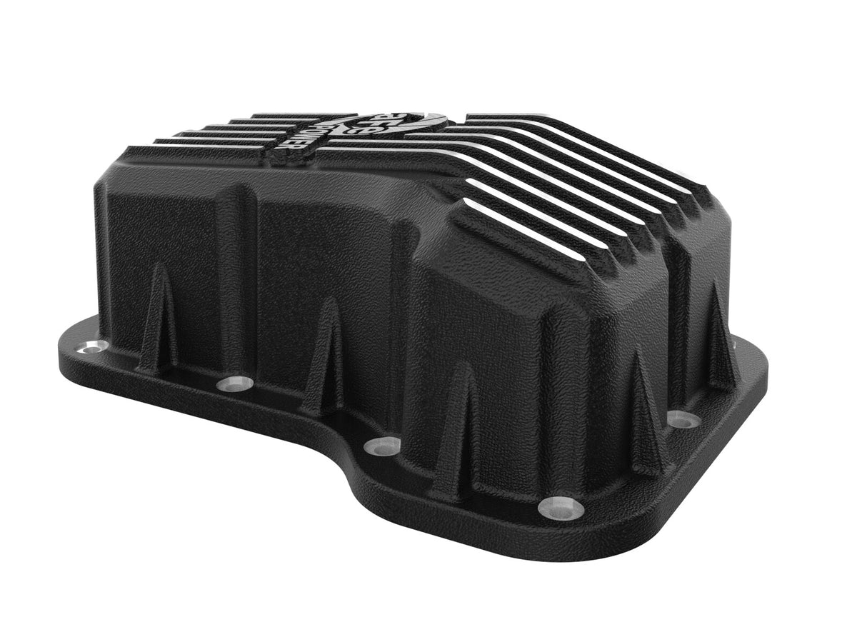 Pro Series Engine Oil Pan Black w/ Machined Fins Jeep Wrangler (Jl) 18-26 L4-2.0L (t) aFe Power-5