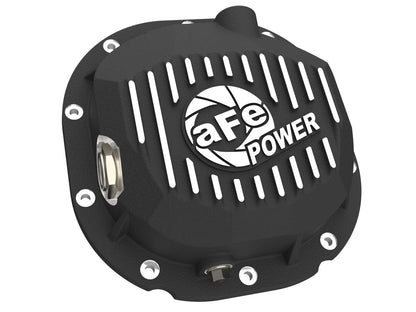 Pro Series Rear Differential Cover Black w/ Machined Fins Ford F-150 90-14 (Ford 8.8) aFe Power-1