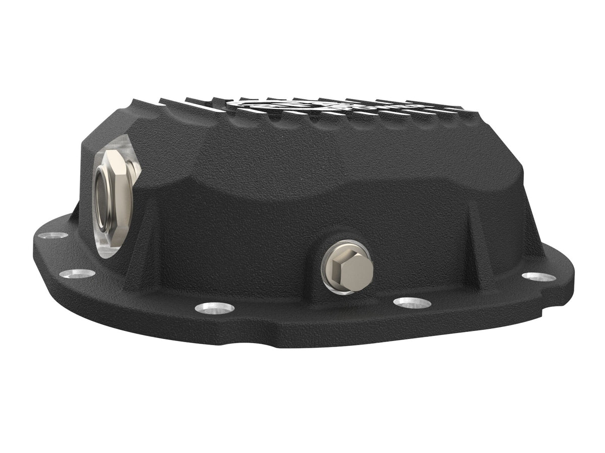Pro Series Rear Differential Cover Black w/ Machined Fins Ford F-150 90-14 (Ford 8.8) aFe Power-4