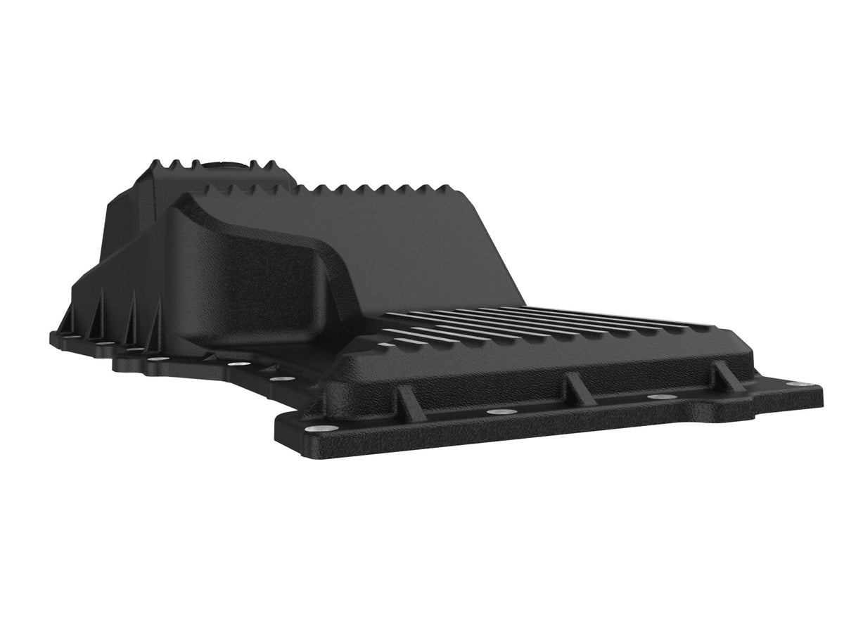 Pro Series Engine Oil Pan Black w/ Machined Fins GM Trucks/SUVs 20-26 L6-3.0L (td) LM2/LZ0 aFe Power-3