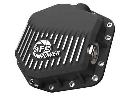 Pro Series Rear Differential Cover Black w/ Machined Fins Ford Bronco Raptor 22-26 V6-3.0L (tt) aFe Power