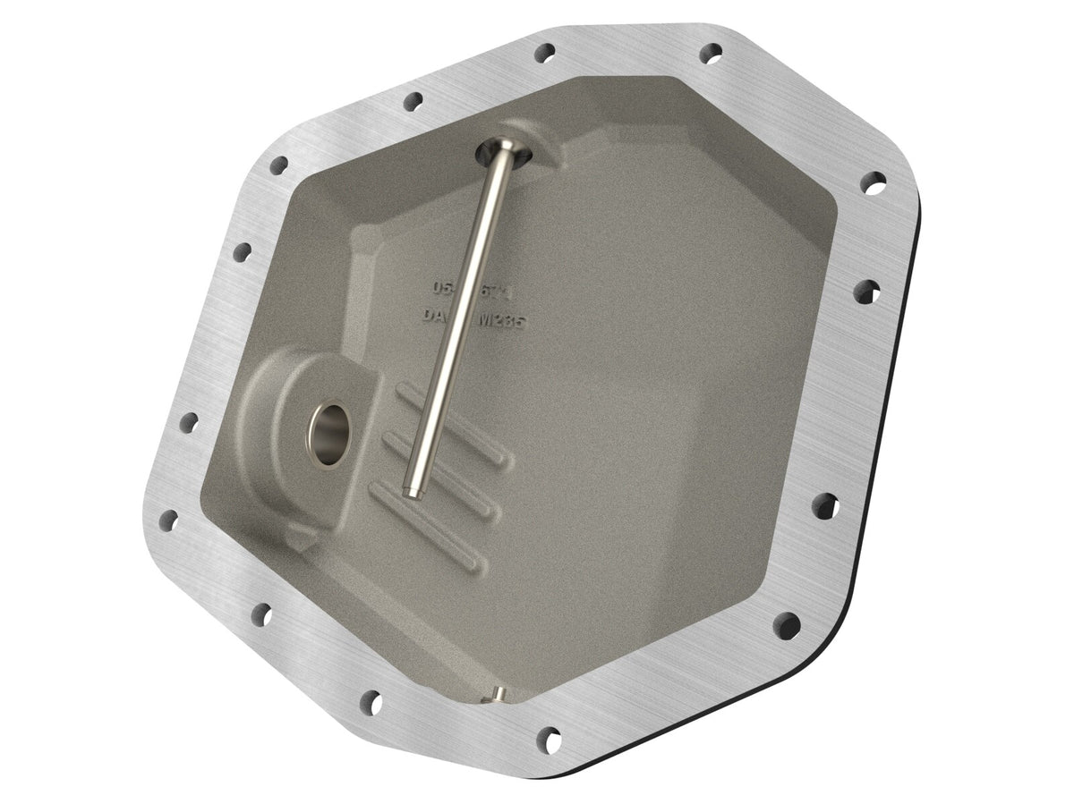 Pro Series Rear Differential Cover Black w/ Machined Fins Ford Bronco Raptor 22-26 V6-3.0L (tt) aFe Power-2