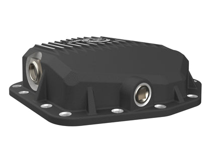 Pro Series Rear Differential Cover Black w/ Machined Fins Ford Bronco Raptor 22-26 V6-3.0L (tt) aFe Power-3
