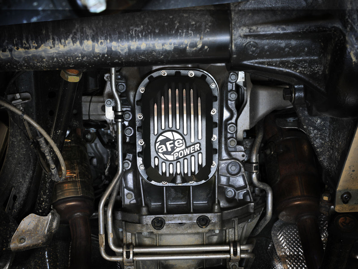 Pro Series Engine Oil Pan Black w/ Machined Fins Jeep Wrangler (Jl)/Gladiator (Jt) 18-26 V6-3.6L aFe Power-5