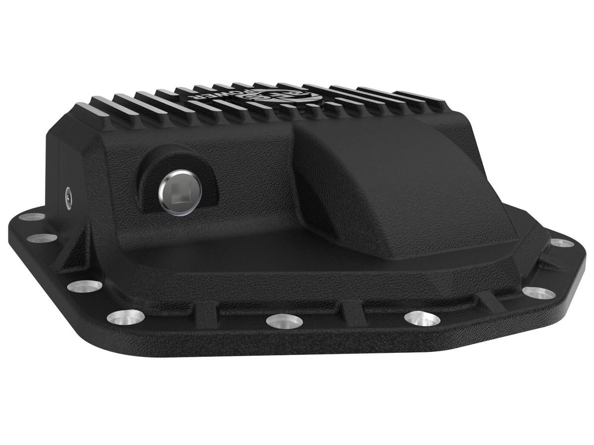 Pro Series Front Differential Cover Black w/ Machined Fins Ford F-250/350 23-26 aFe Power-3