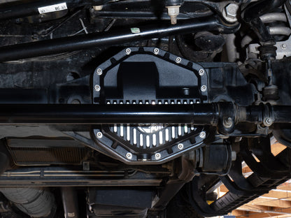 Pro Series Front Differential Cover Black w/ Machined Fins Ford F-250/350 23-26 aFe Power-5